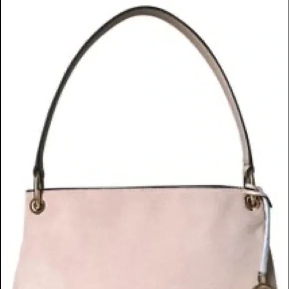 Michael Kors - Nicole Medium Leather Shoulder Bag - Ballet - Picture 7 of 12